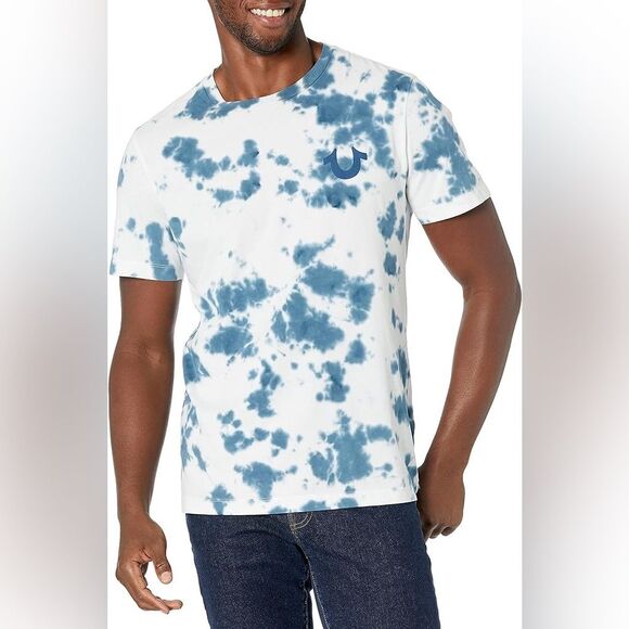 True Religion Men's Short Sleeve Sunset Tee Southbay Steel Crew Neck Size 3XL - Picture 1 of 6